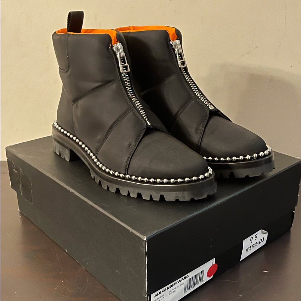 Alexander Wang Black Cooper Studded Ankle Boots